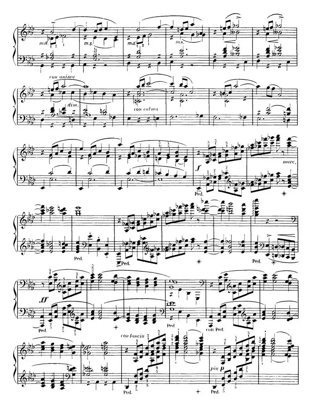 15 Etudes de Virtuosité Op.72 No.13（十五首钢琴练习曲之十三）