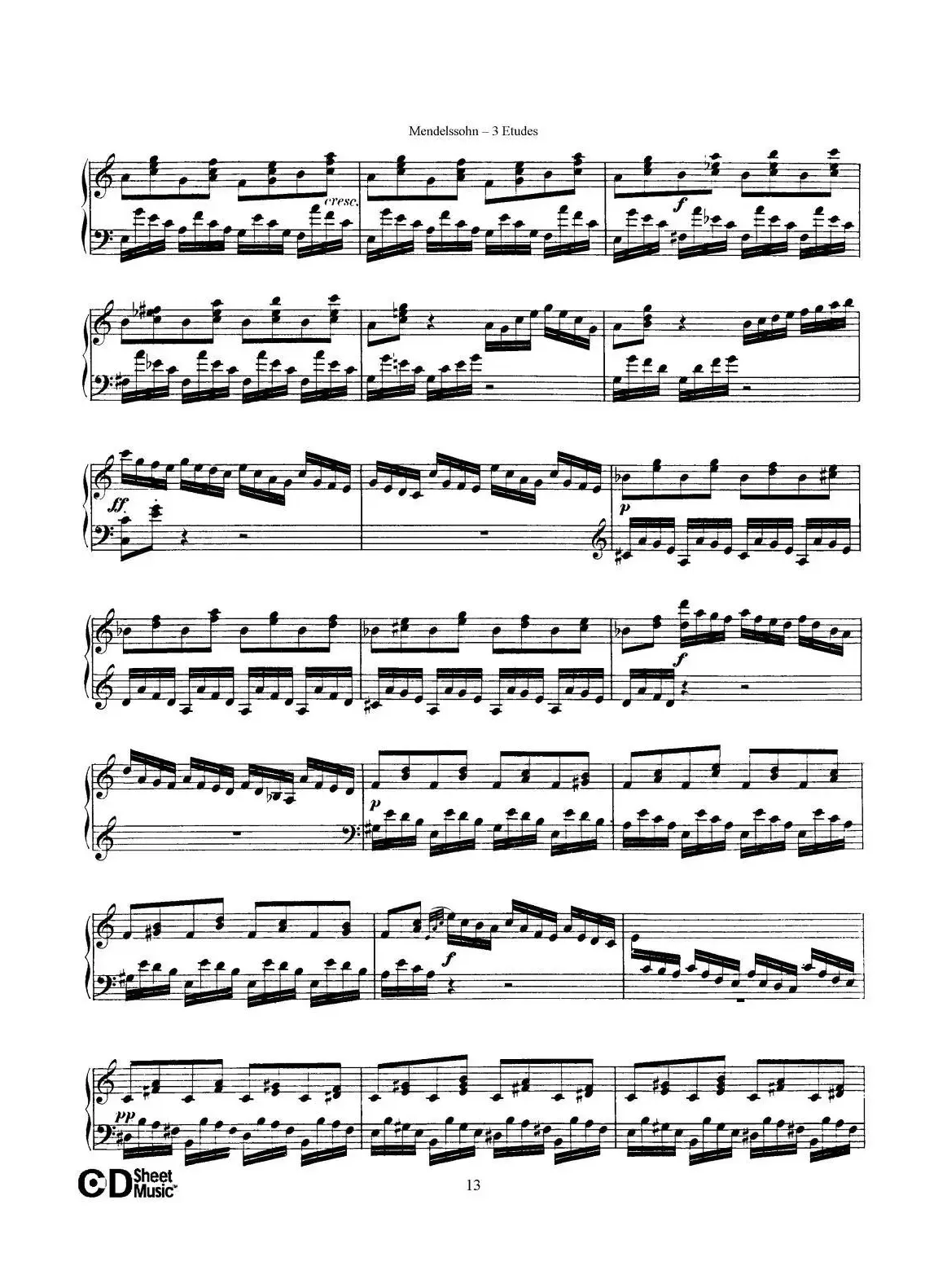 3 Etudes Op.104b（3首练习曲·3）