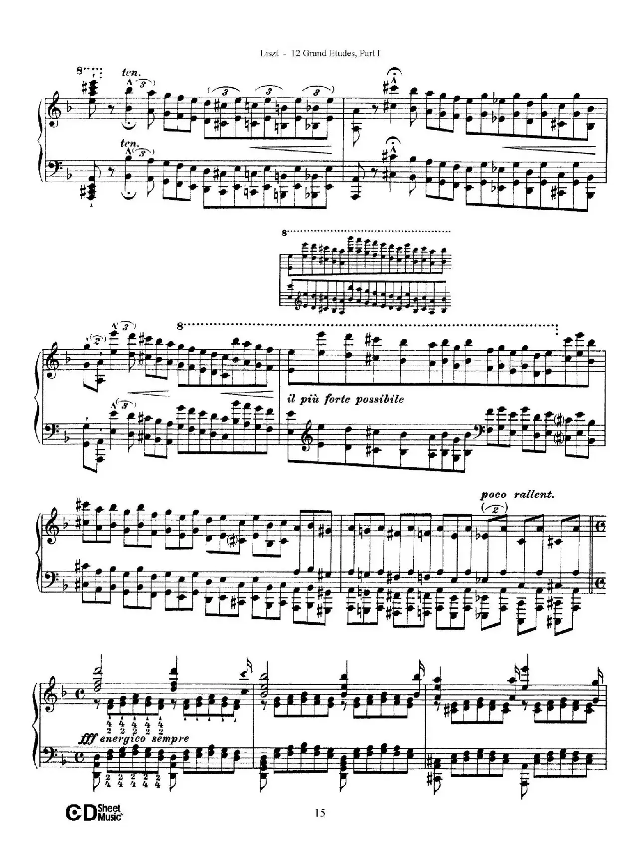 12 Grand Etudes S.137（12首华丽的练习曲·4）