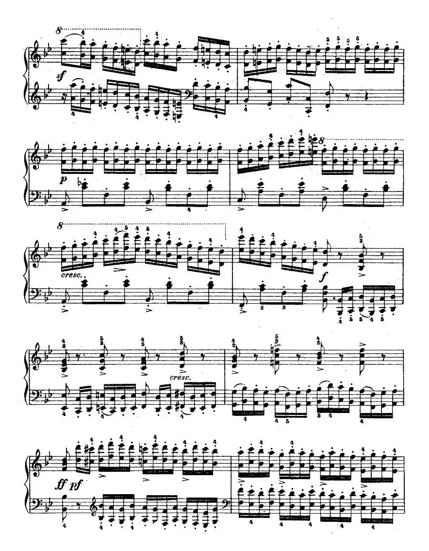《车尔尼钢琴八度练习曲》OP.553-6