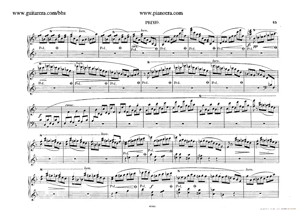 Piano Concerto No.2 in f Minor Op.21（f小调第二钢琴协奏曲·四手联弹版）