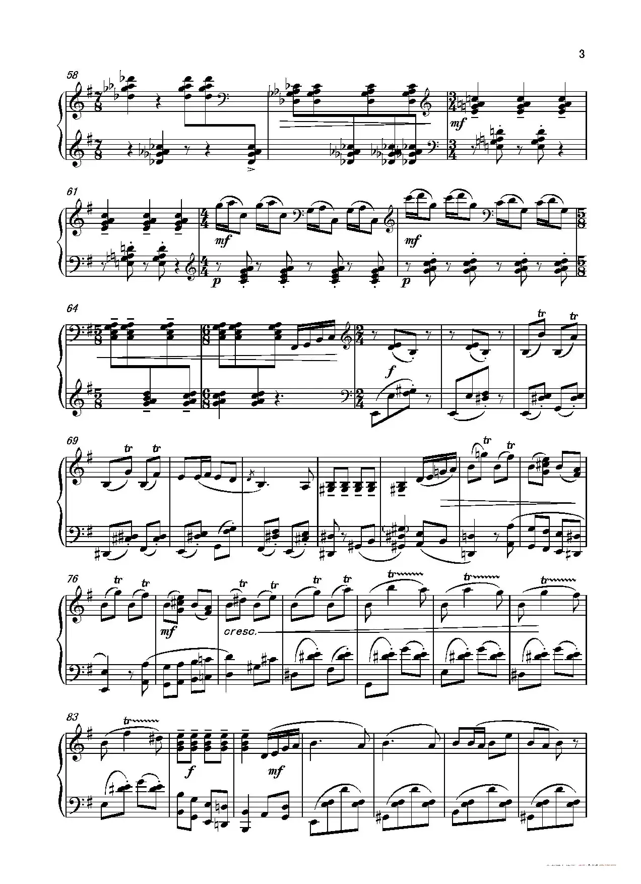 第三钢琴奏鸣曲“四季”PianoSonata the four seasons No.3
