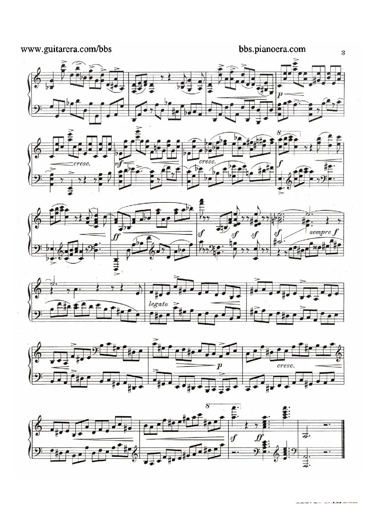 Eight Preludes Op.30（8首前奏曲 2. a小调）