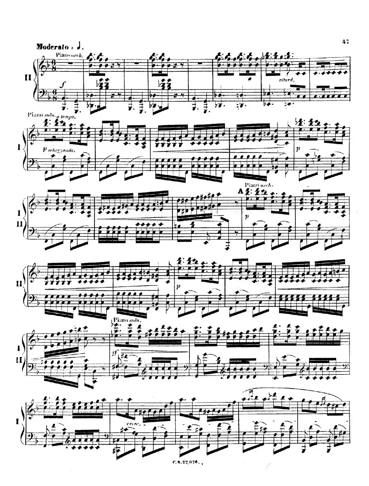 Piano Concerto No.2 in F Major Op.35（F大调第二钢琴协奏曲·Ⅱ·双钢琴）