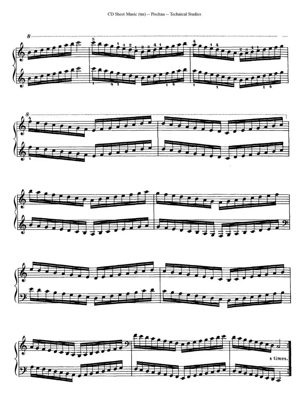 Technical Studies 60 Progressive Exercises（60首钢琴循序渐进练习曲 P31——40）