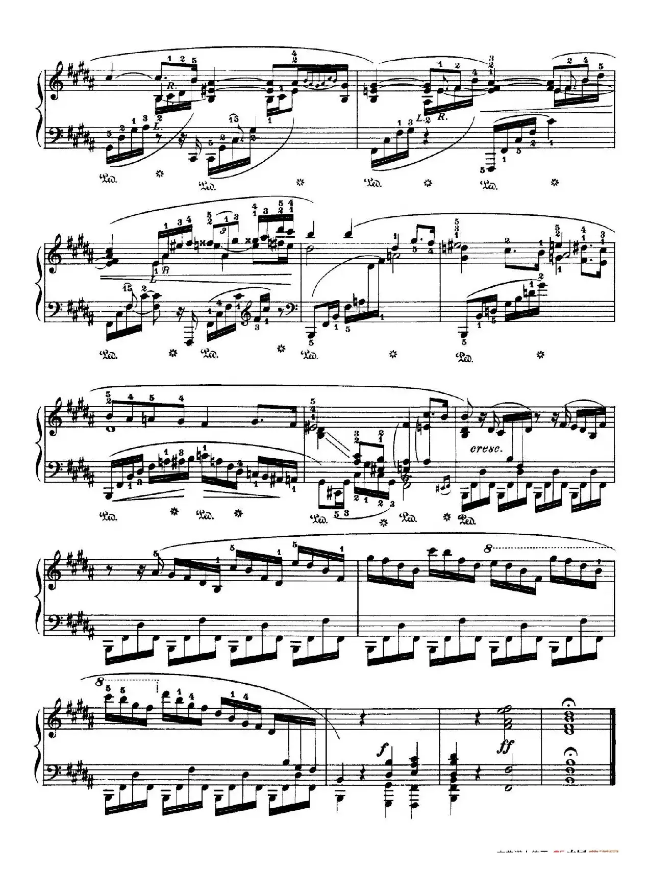 Piano Sonata No.3 in b Minor Op.58（b小调第三钢琴奏鸣曲·第一乐章）