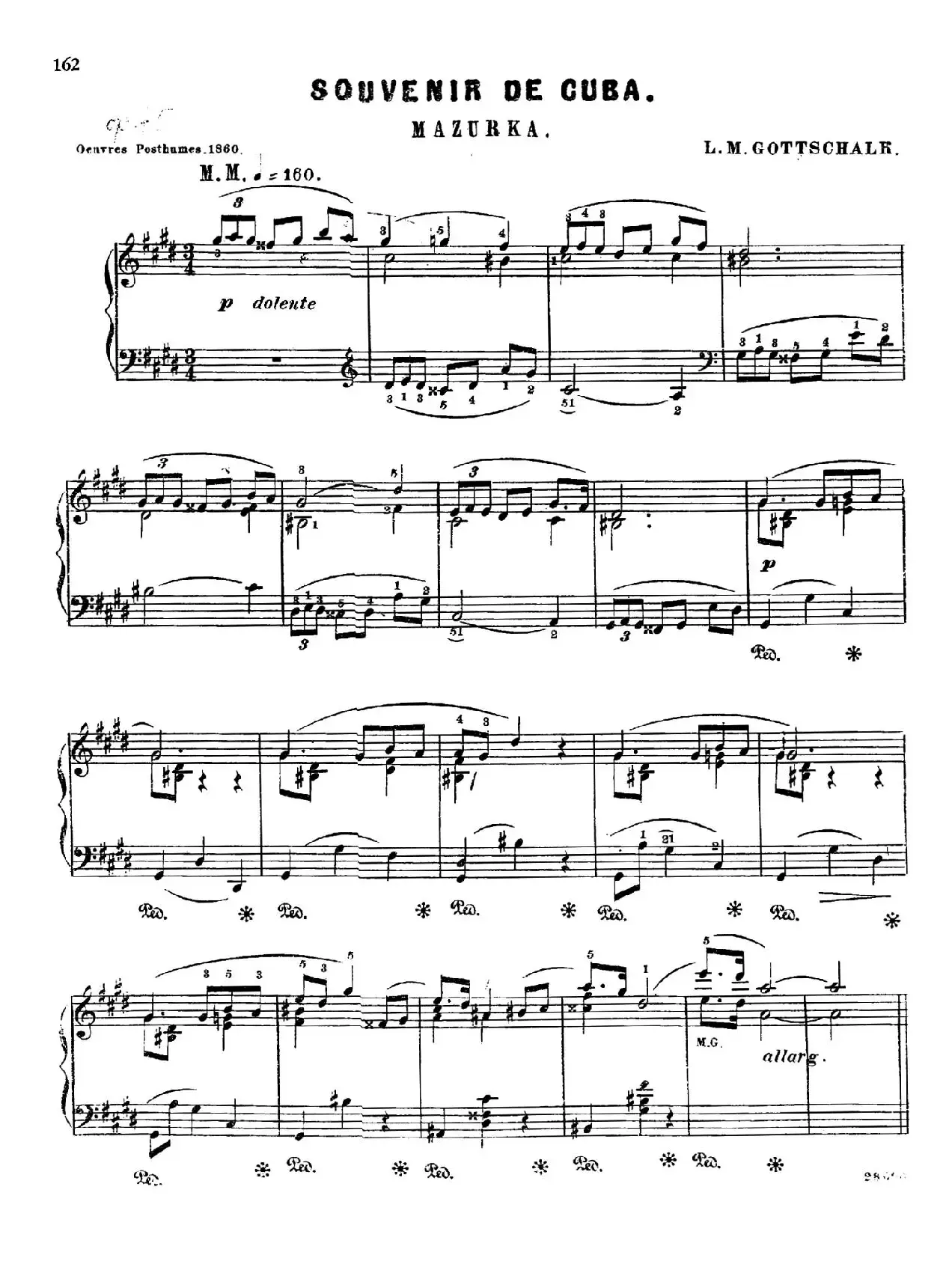 Souvenir de Cuba Op.75（古巴的回忆）