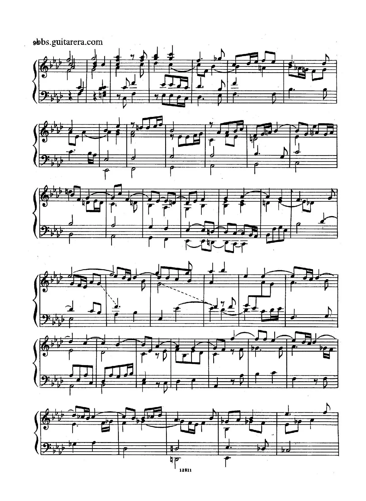 Suite No.8 in f Minor HWV 433（f小调第八组曲）