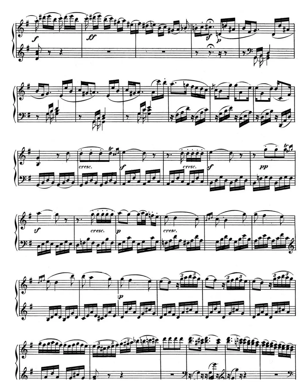 贝多芬钢琴奏鸣曲10 G大调 Op.14 No.2 G major