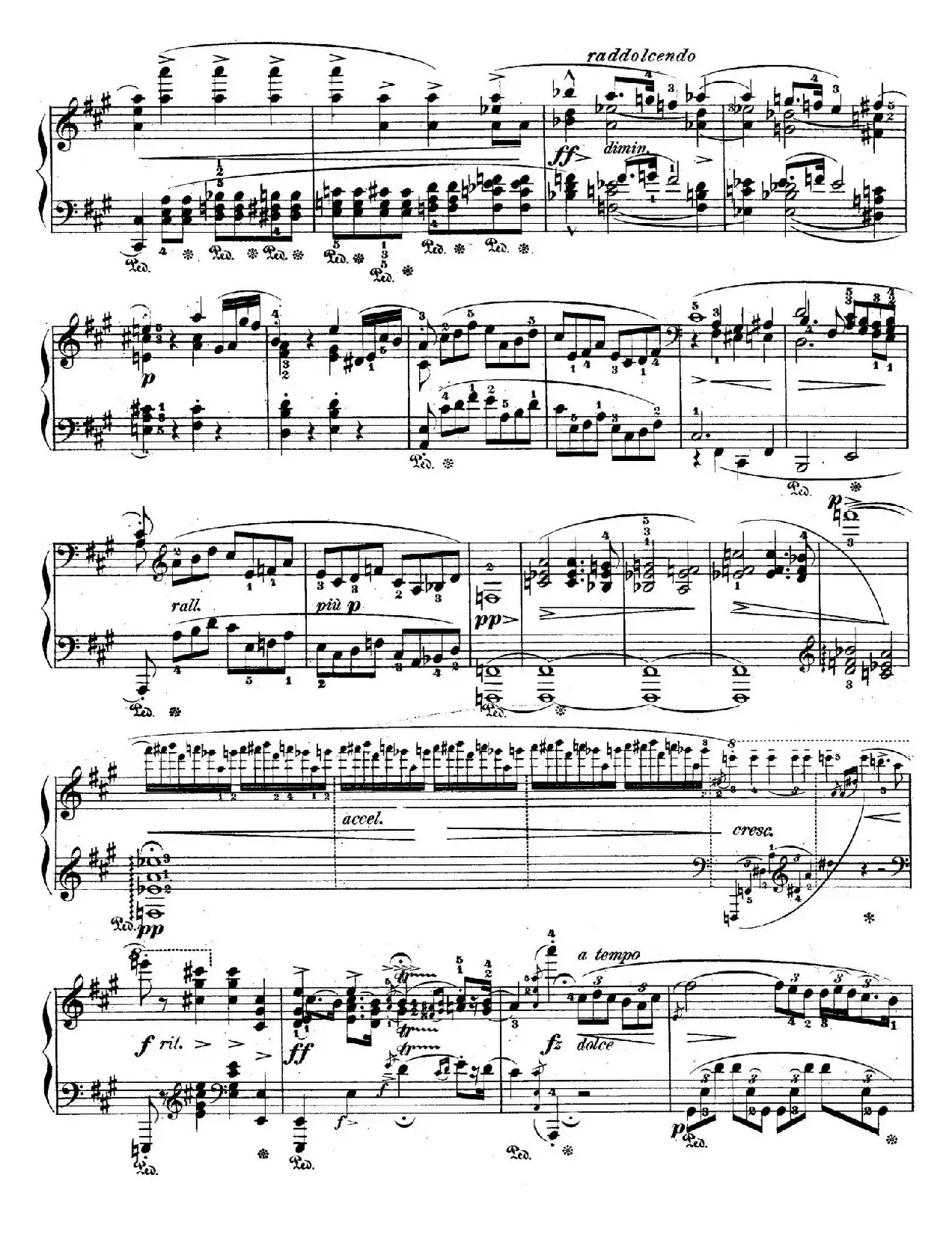 Allegro de Concerto Op.46（A大调音乐会快板）