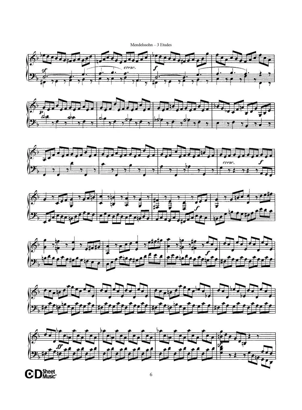 3 Etudes Op.104b（3首练习曲·2）