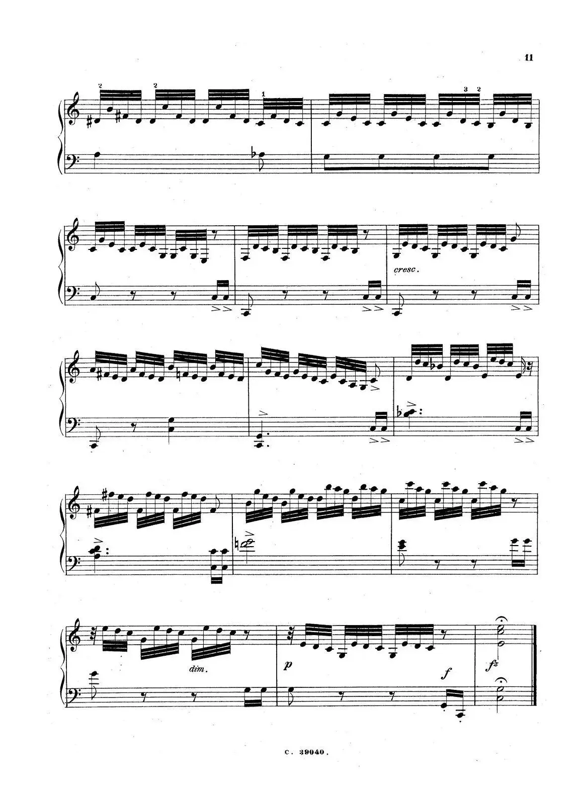 36 Etudes Rhythmiques et Melodiques Op.105（36首节奏与旋律练习曲 16—20）