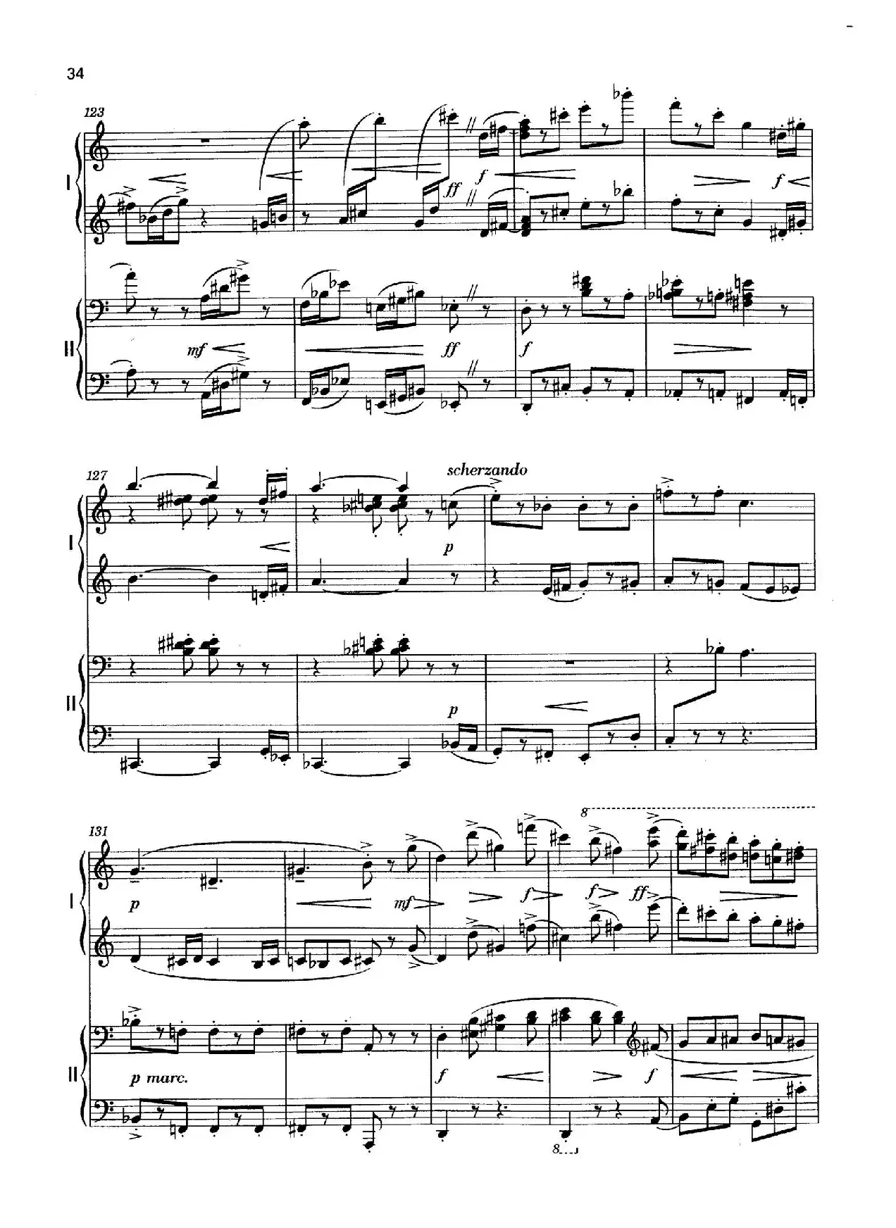 Vier Bagatellen Op.70（4首小品·Ⅳ·四手联弹）