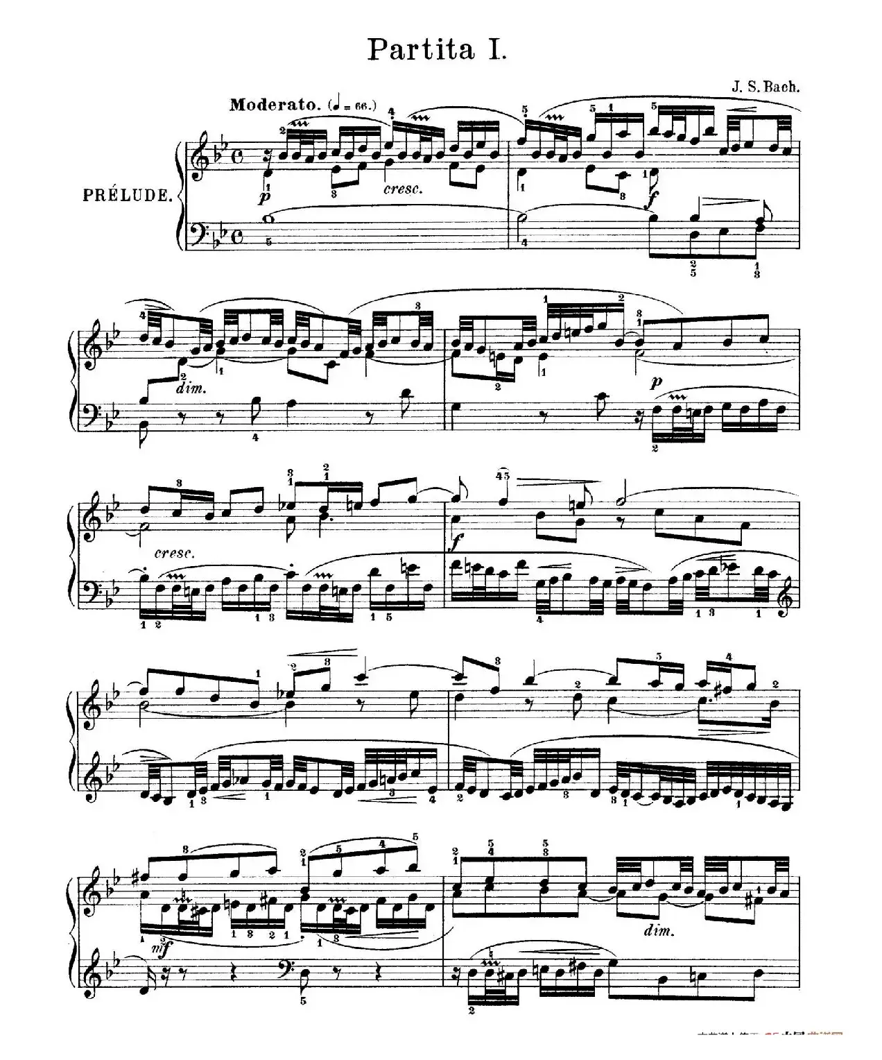 Six Partitas BWV 825-830（6首帕蒂塔·1）