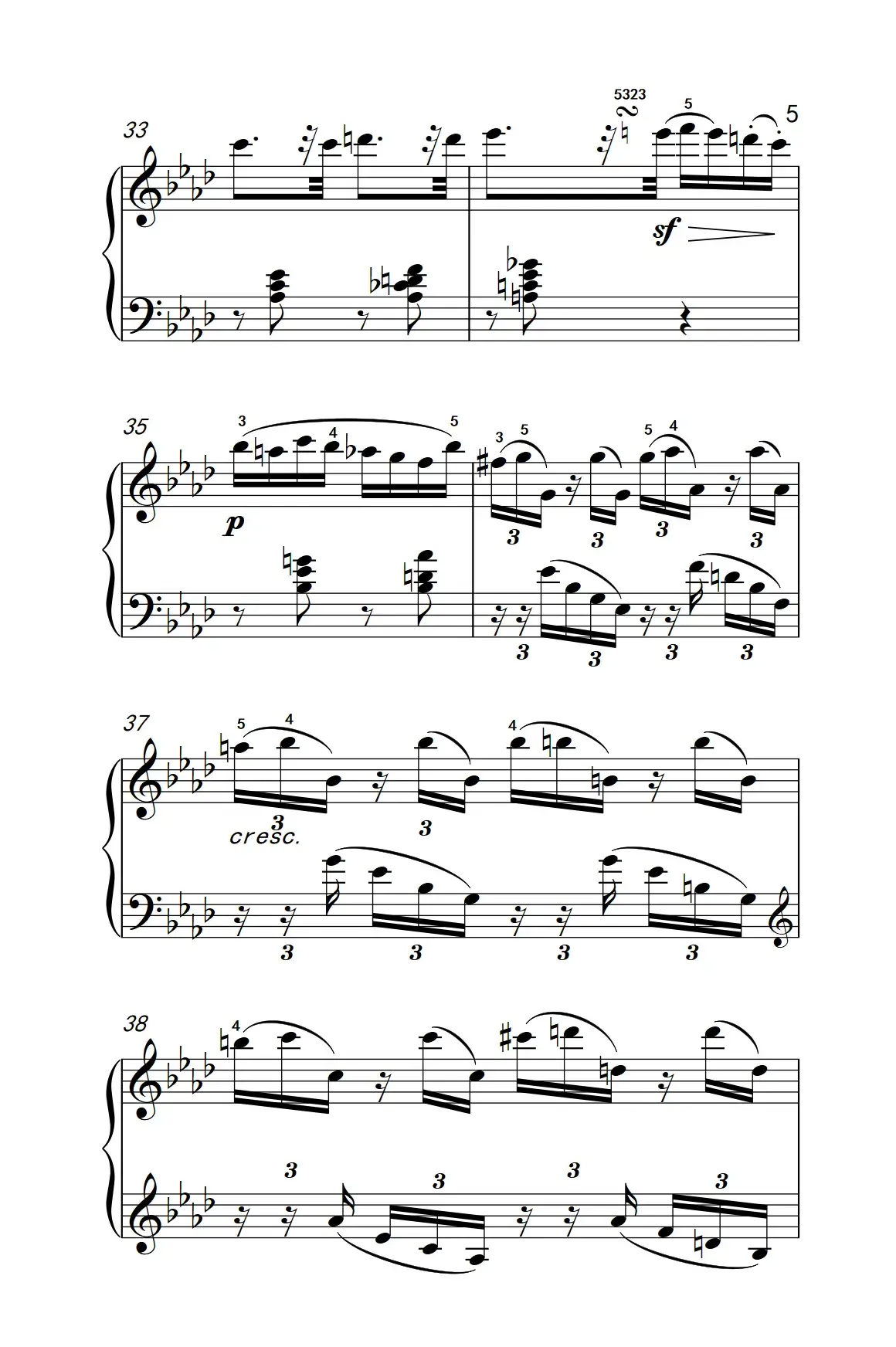 奏鸣曲 Opus 10 Nr.1 第二乐章（贝多芬奏鸣曲集 2）