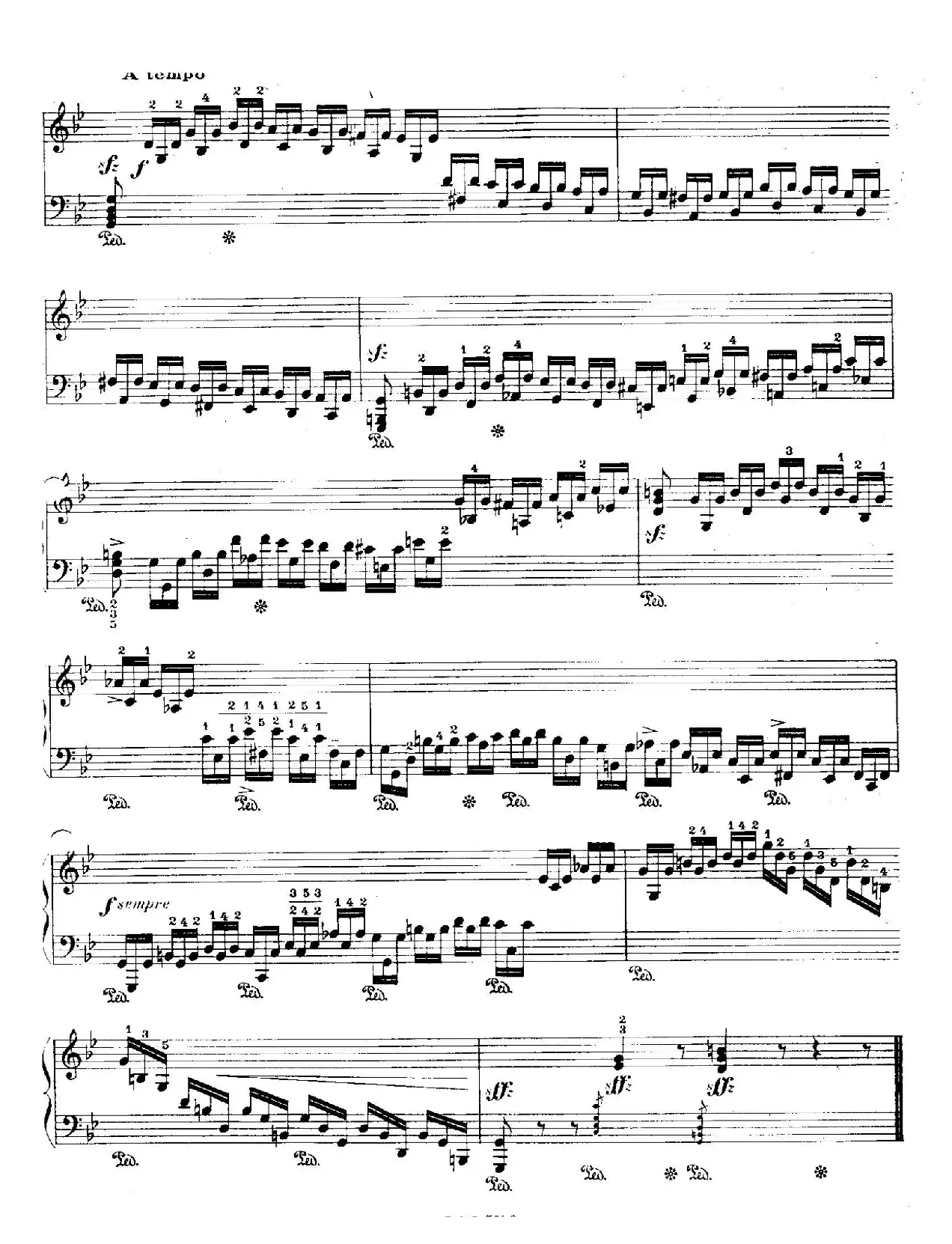 12 Etudes For The Left Hand Op.92 No.6（12首为左手而作的钢琴练习曲）