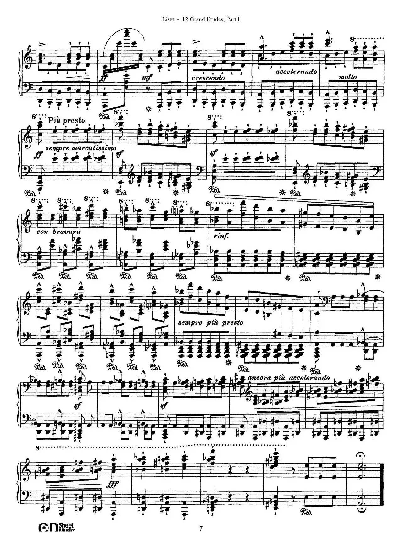 12 Grand Etudes S.137（12首华丽的练习曲·2）