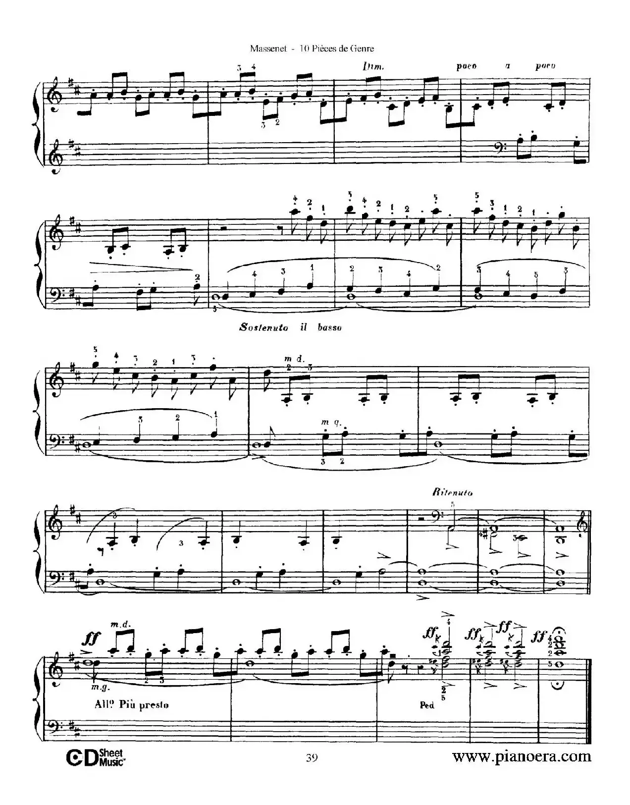 Dix Pièces de Genre Op.10（10首个性小品·Ⅹ）