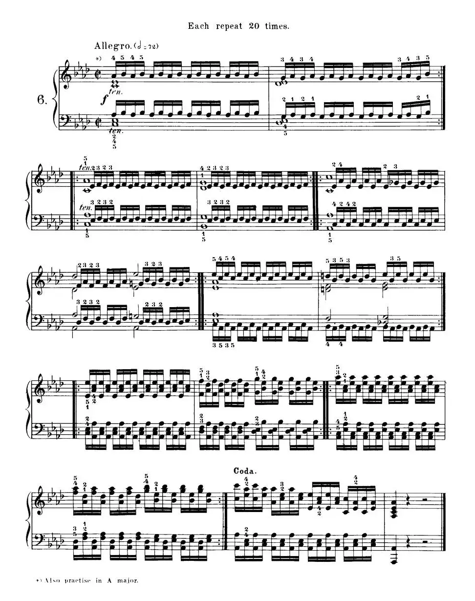 Czerny - 40 Daily Exerci Op.337（6—10）（40首日常训练曲）