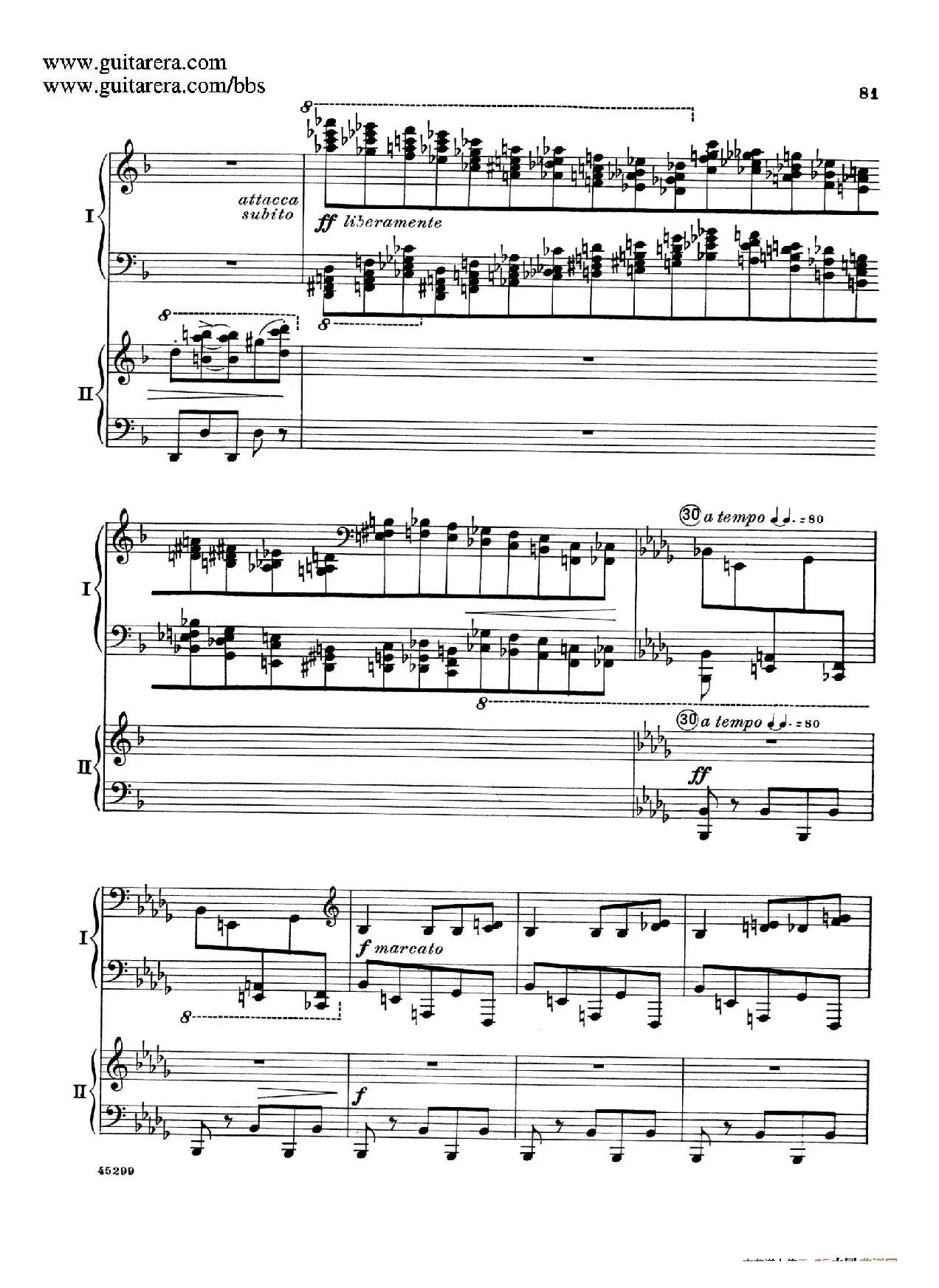 Piano Concerto Op.38（钢琴协奏曲·双钢琴·第三乐章）