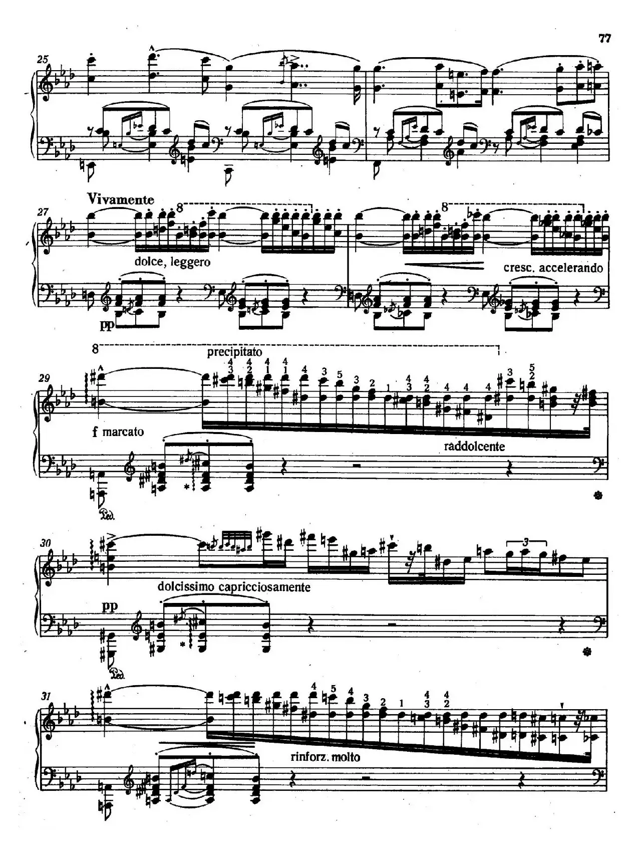 12 Etudes d'execution Transcendante S.139（12首超技练习曲·9）