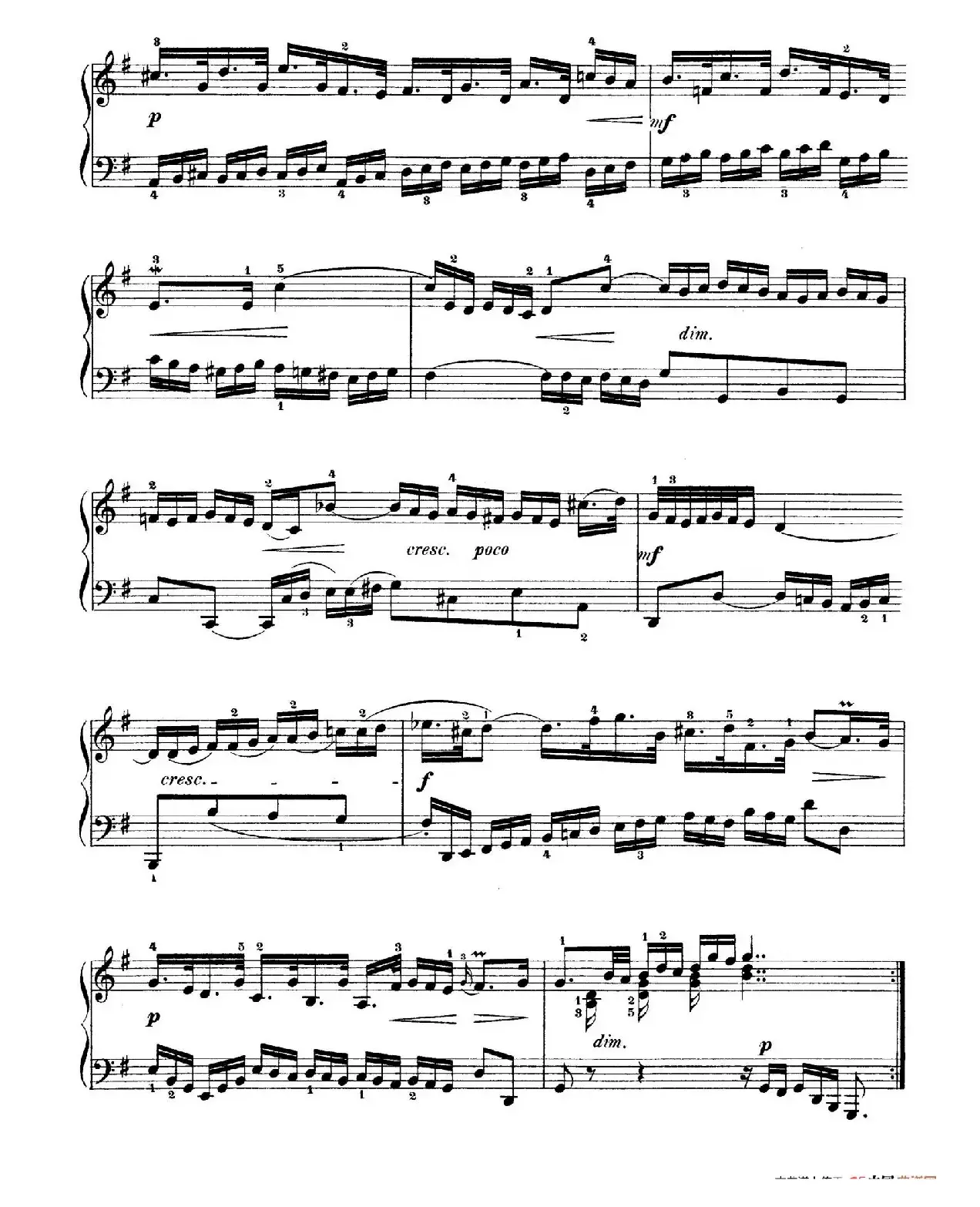 Six Partitas BWV 825-830（6首帕蒂塔·5）