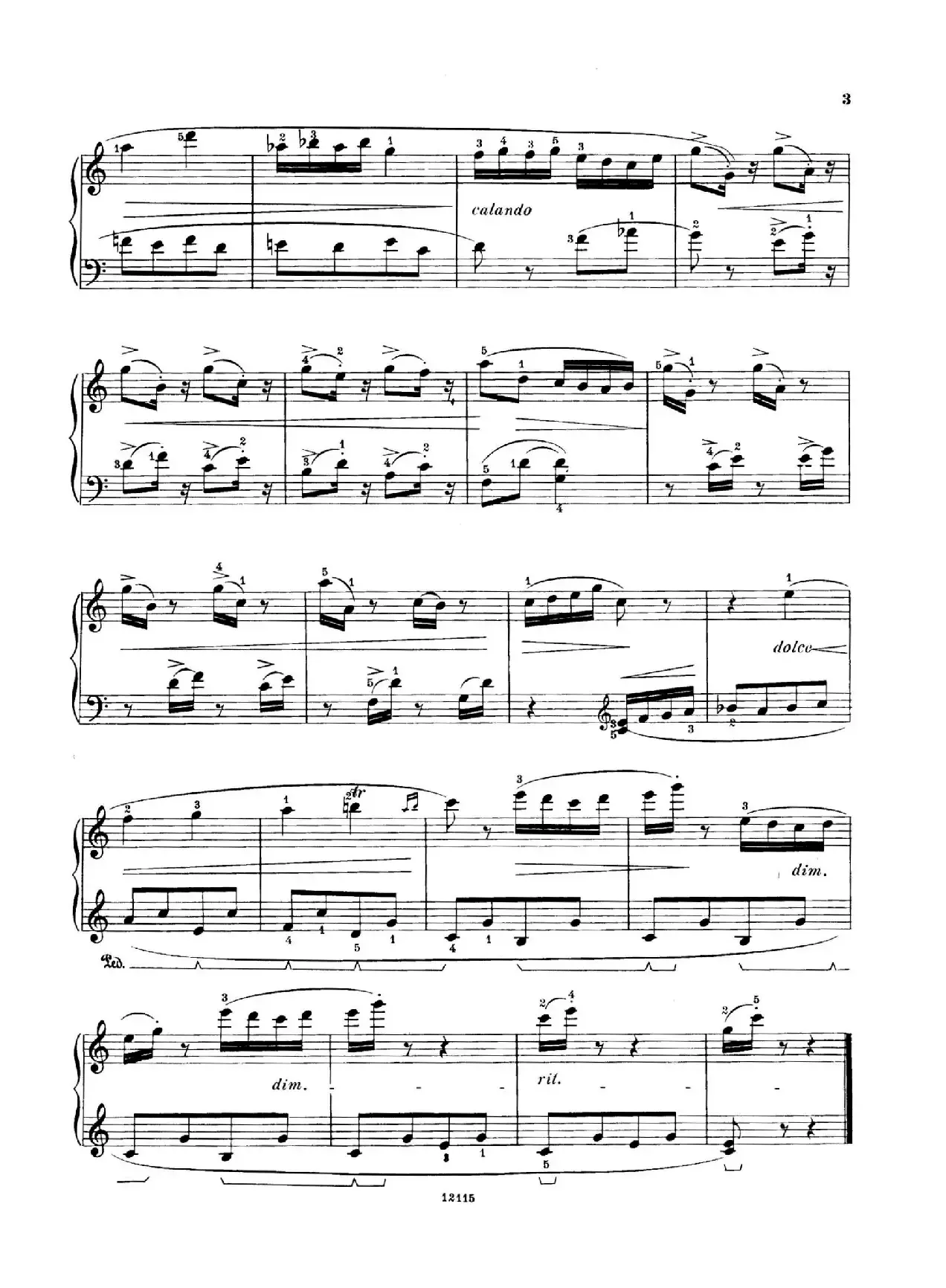 Six Humorous Bagatelles Op.11（6首幽默小品·1）