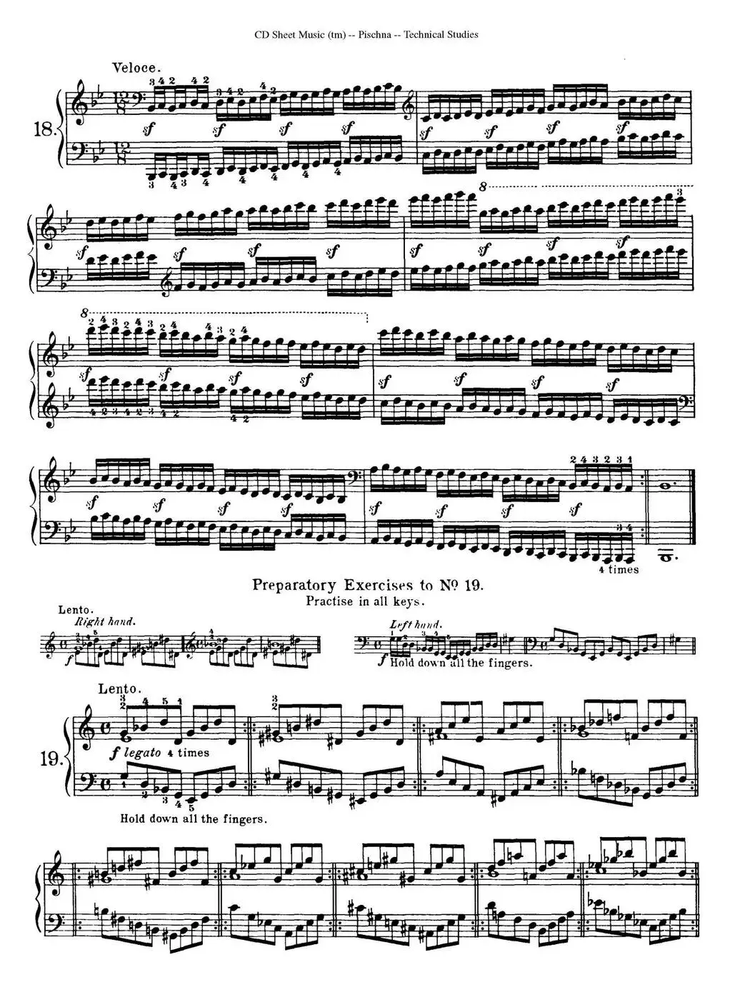 Technical Studies 60 Progressive Exercises（60首钢琴循序渐进练习曲 P31——40）