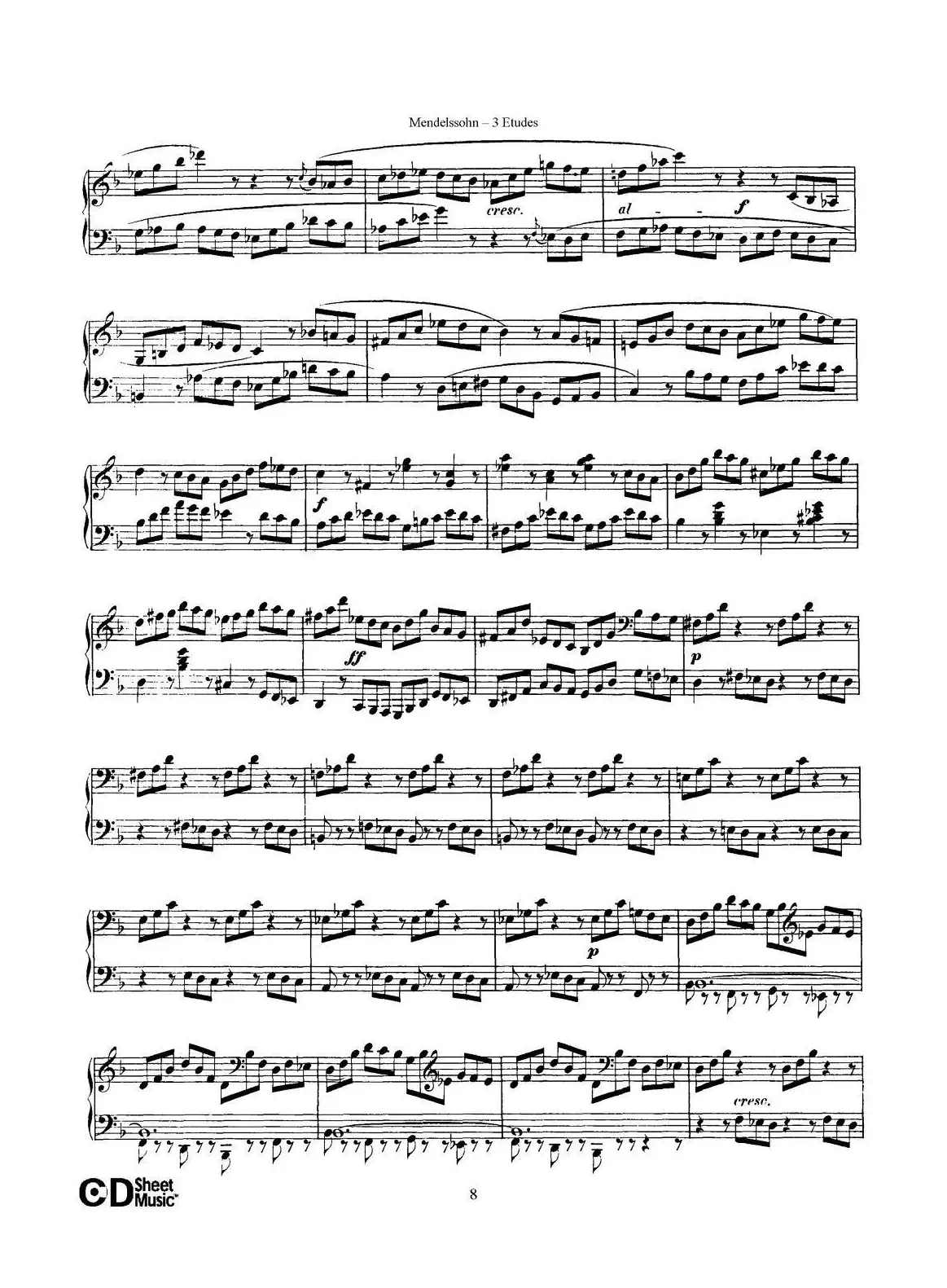 3 Etudes Op.104b（3首练习曲·2）