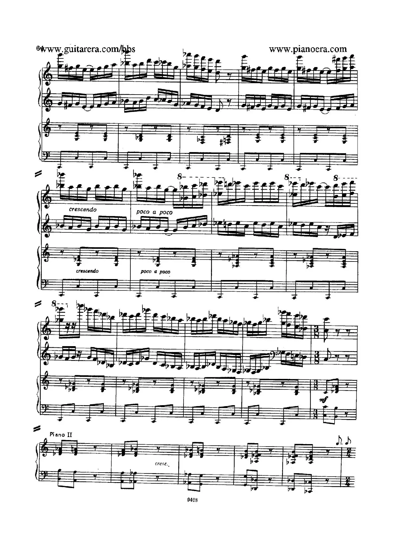 Piano Concerto in D-flat Major Op.37（降D大调钢琴协奏曲·Ⅲ·双钢琴）