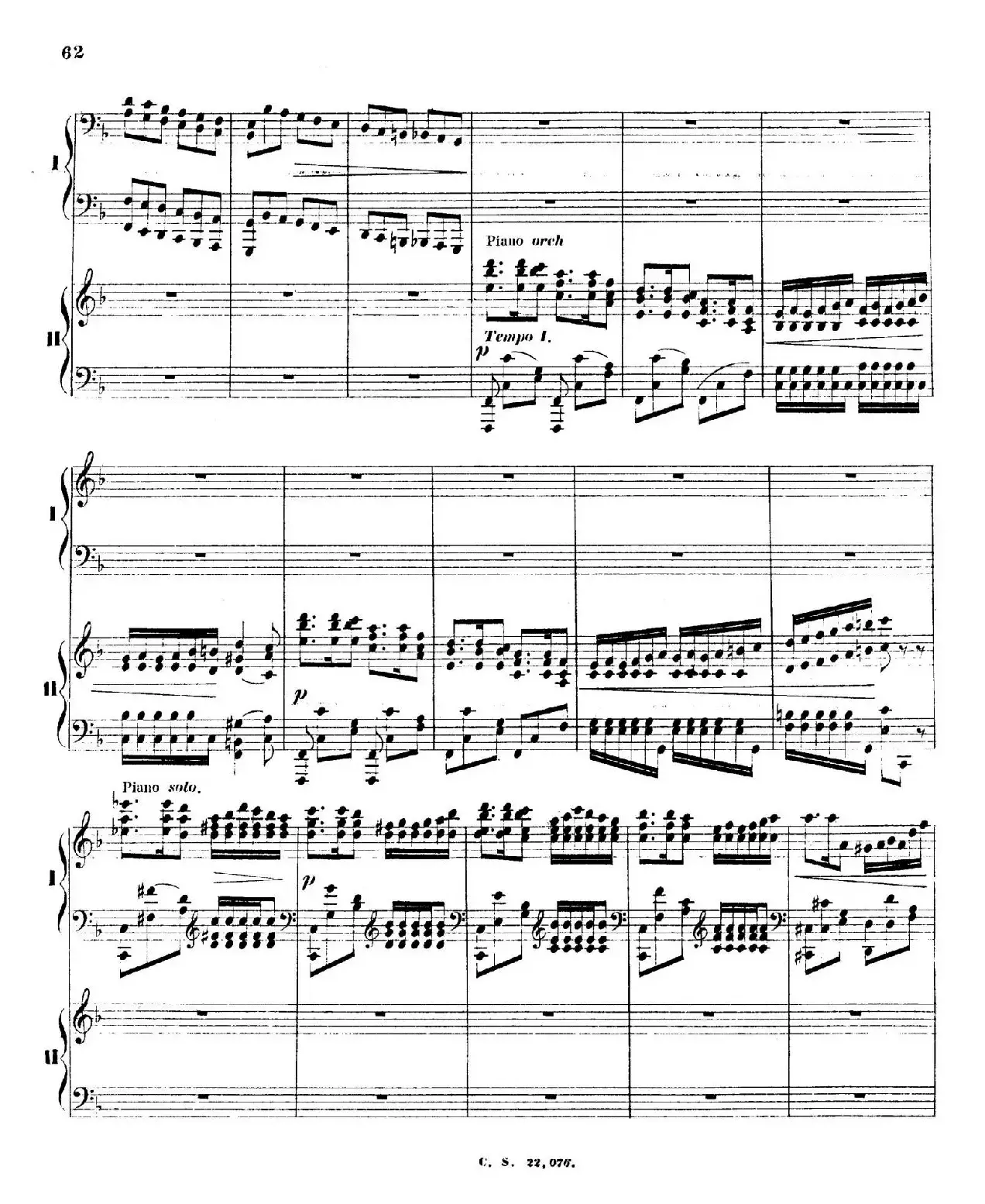 Piano Concerto No.2 in F Major Op.35（F大调第二钢琴协奏曲·Ⅱ·双钢琴）