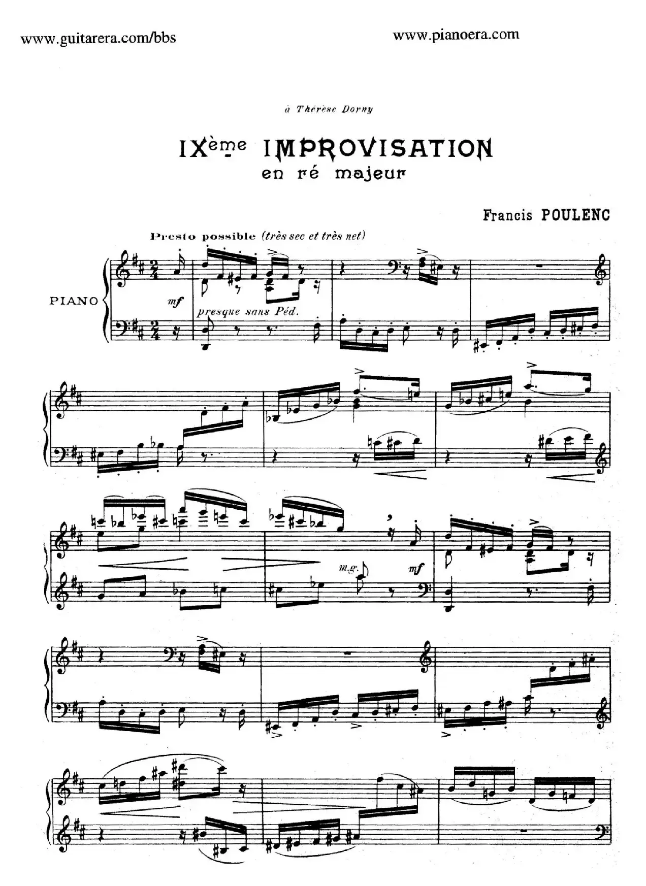 15 Improvisations（15首即兴曲·Ⅸ）