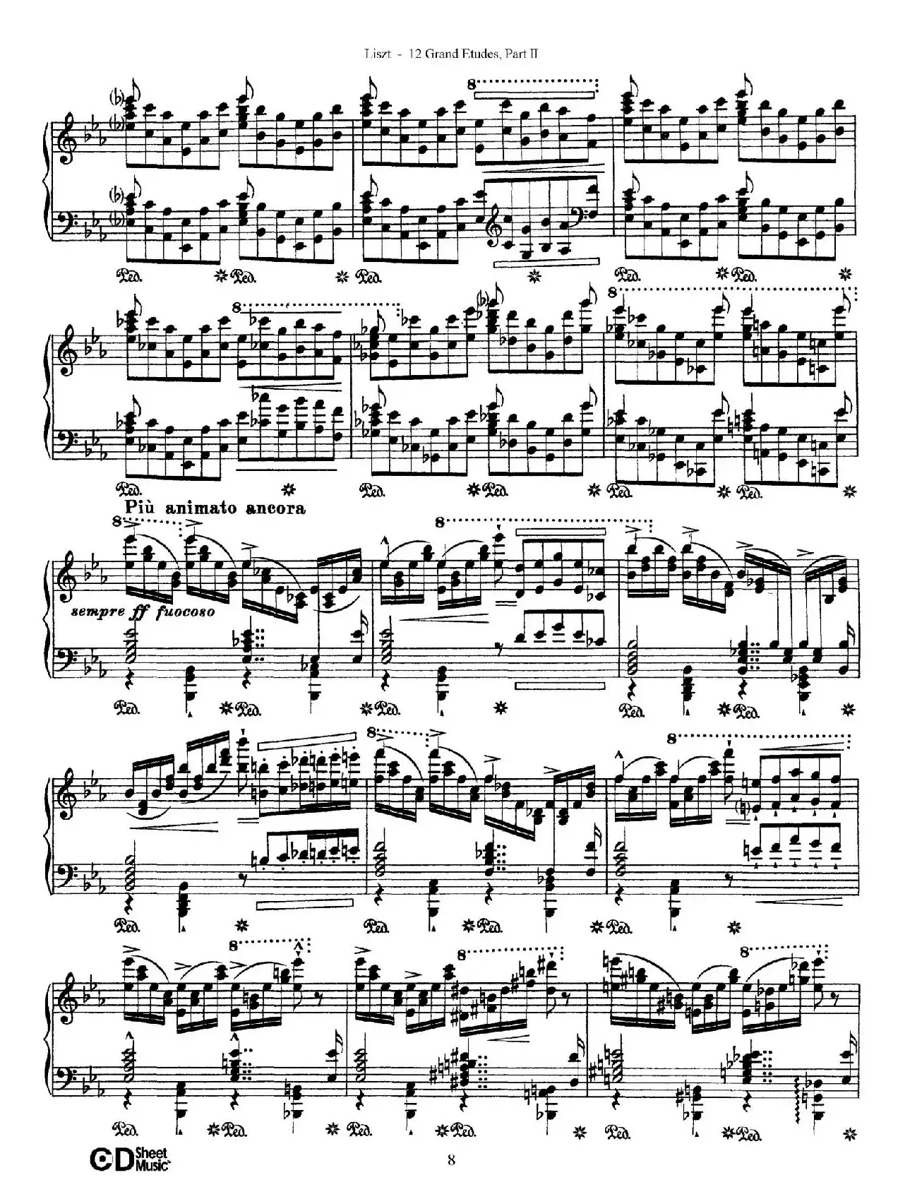 12 Grand Etudes S.137（12首华丽的练习曲·7）