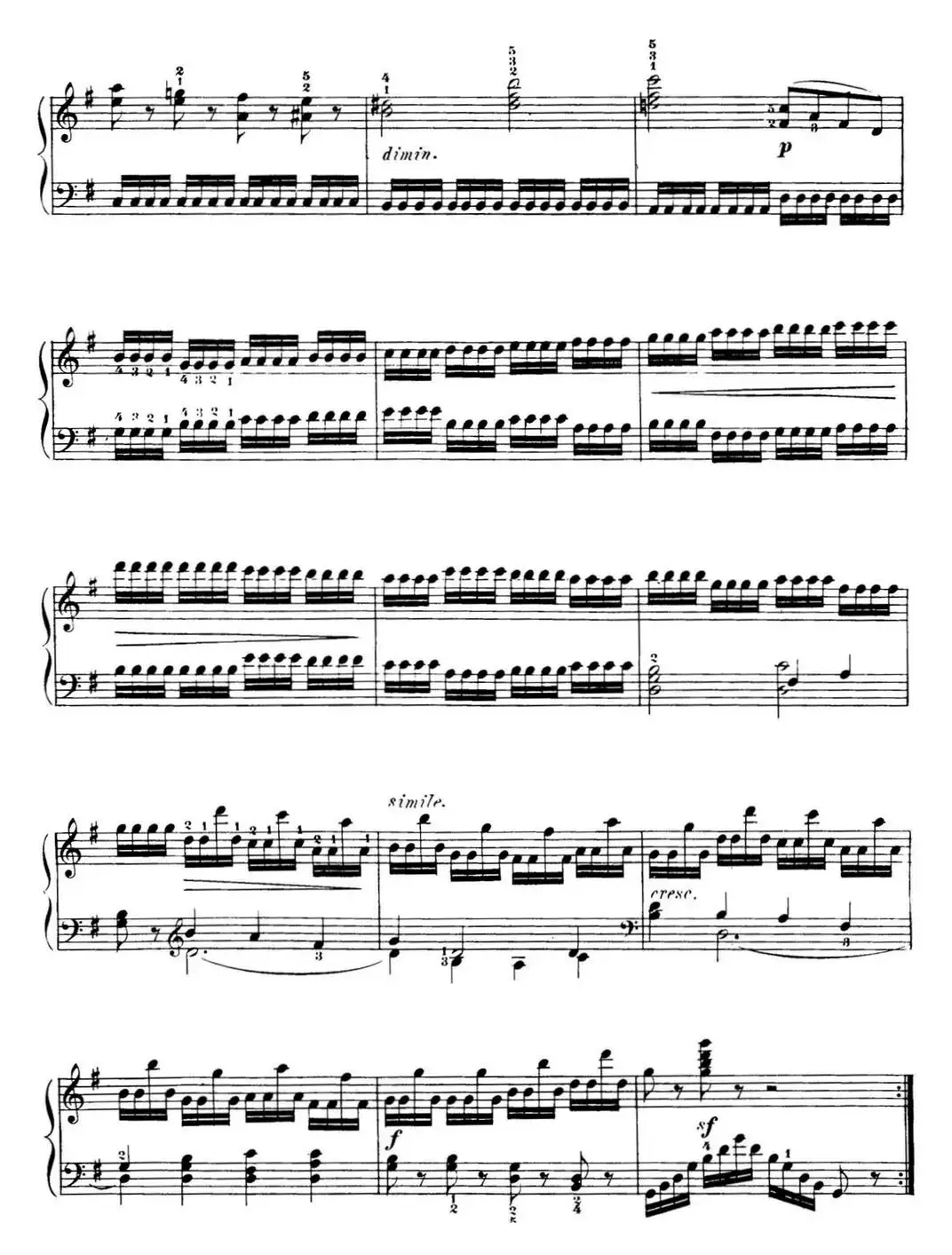 40首车尔尼Op.299钢琴快速练习曲（NO.22）