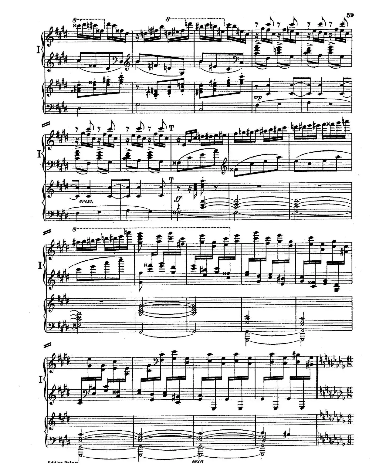 Piano Concerto in E Major Op.59（E大调钢琴协奏曲·双钢琴·第三乐章）