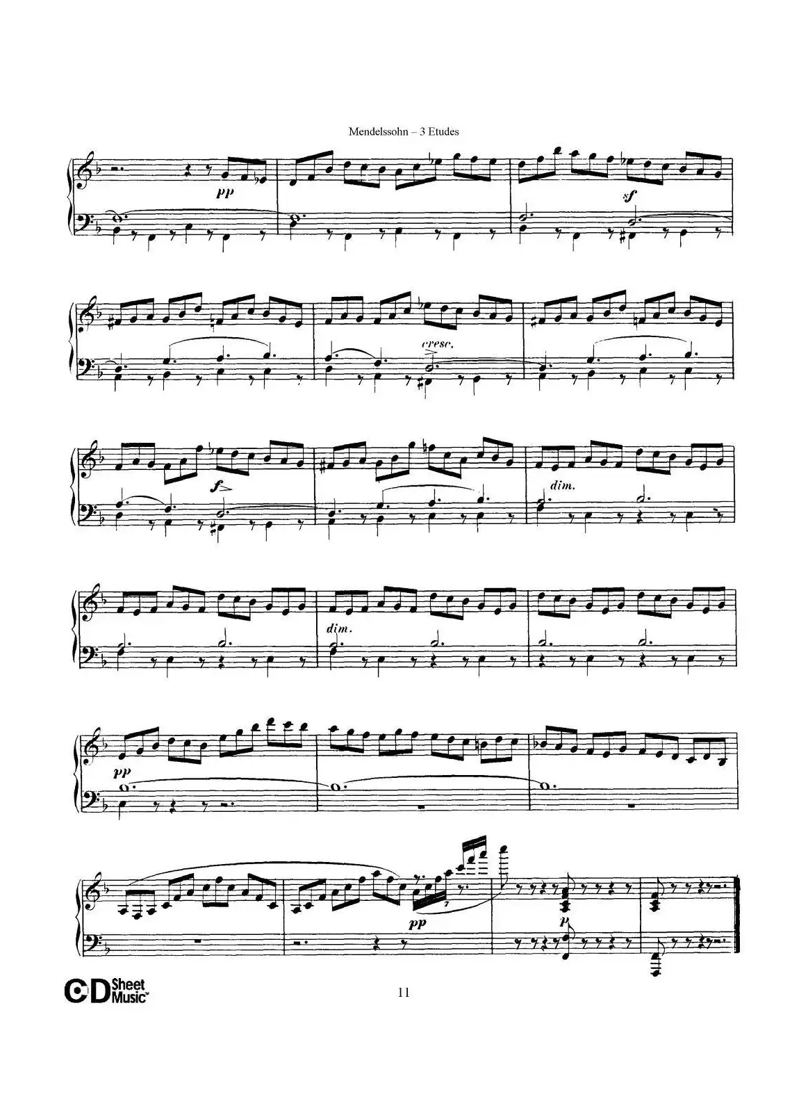 3 Etudes Op.104b（3首练习曲·2）