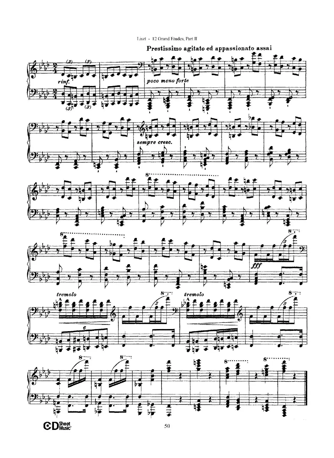 12 Grand Etudes S.137（12首华丽的练习曲·10）