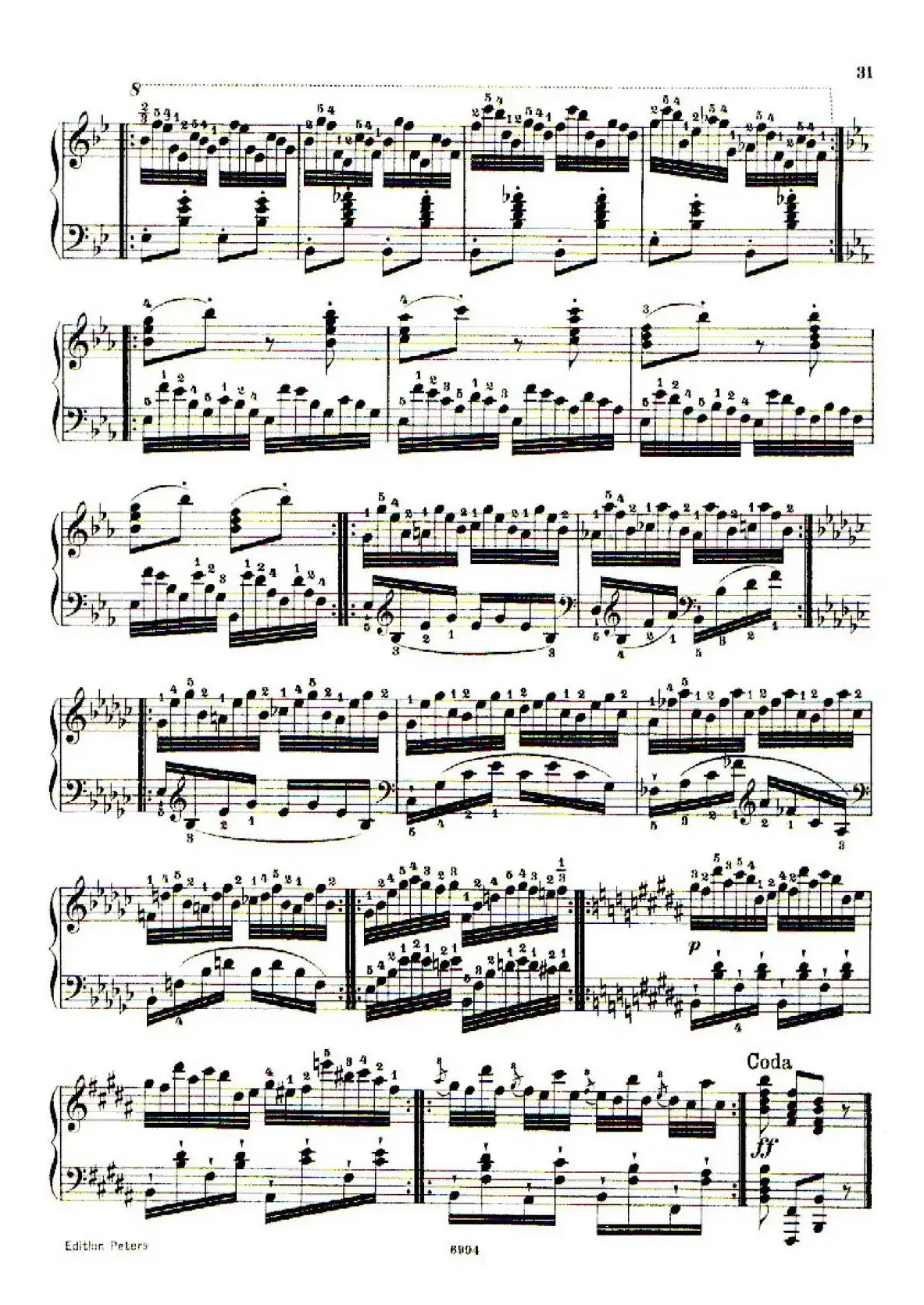 School of the Virtuoso Op.365（60首钢琴高级练习曲·12）