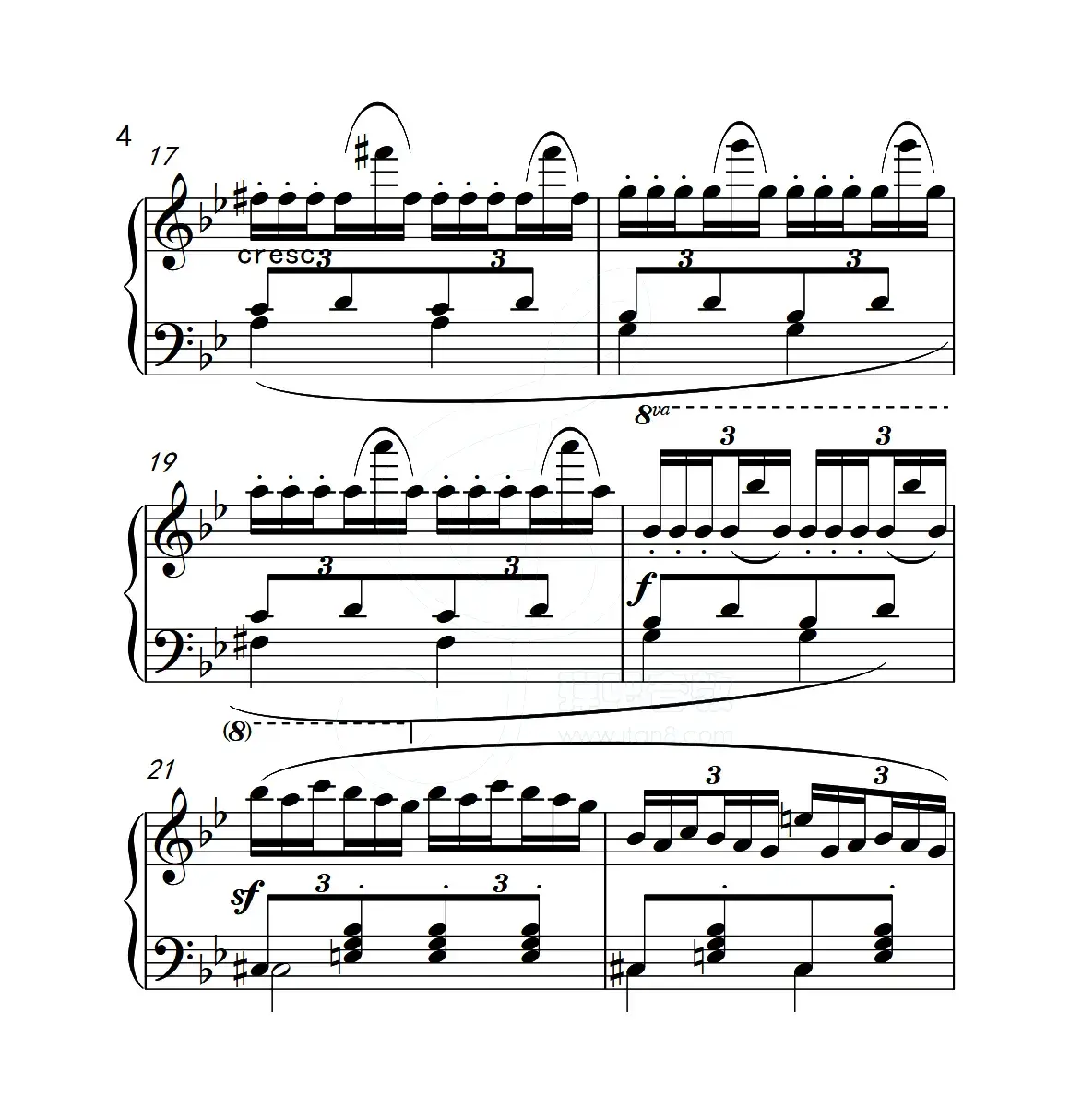 第五级A组 练习曲（中国音乐学院钢琴考级作品1~6级）