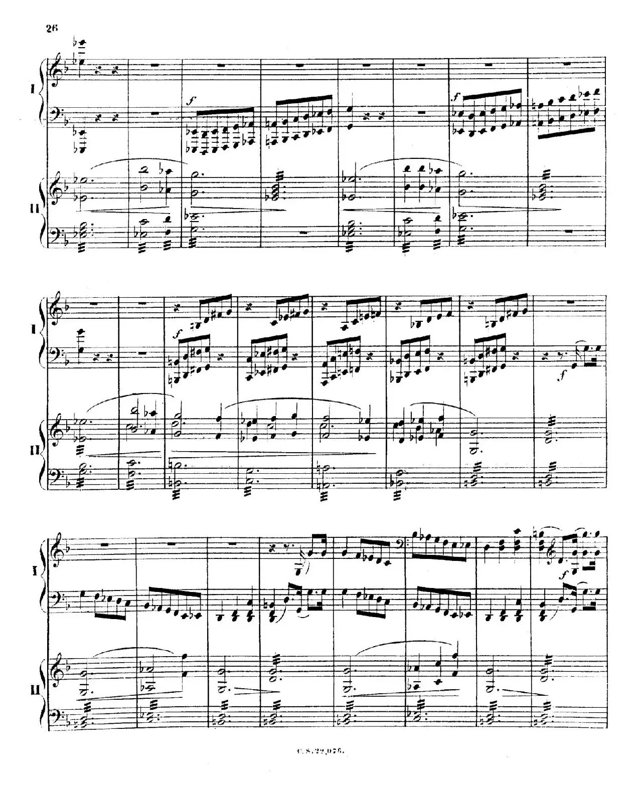 Piano Concerto No.2 in F Major Op.35（F大调第二钢琴协奏曲·Ⅰ·双钢琴）