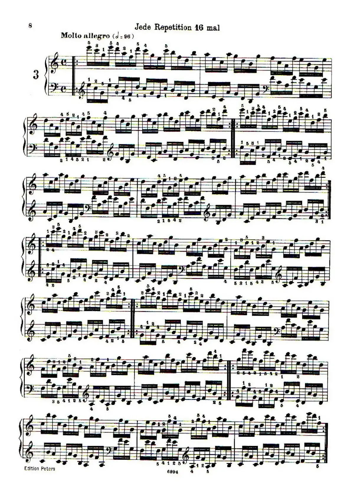 School of the Virtuoso Op.365（60首钢琴高级练习曲·3）