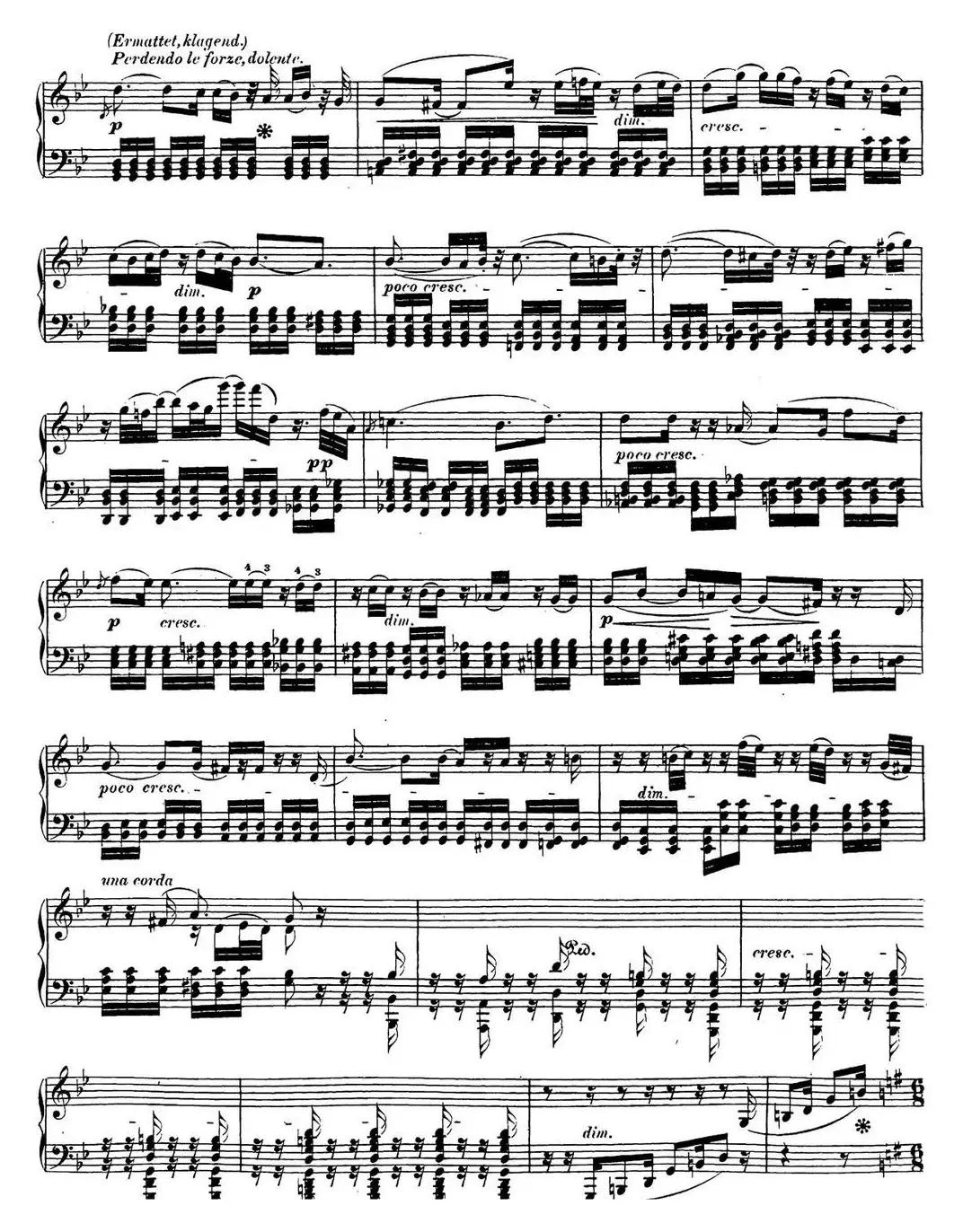 贝多芬钢琴奏鸣曲31 降A大调 Op.110 A-flat major