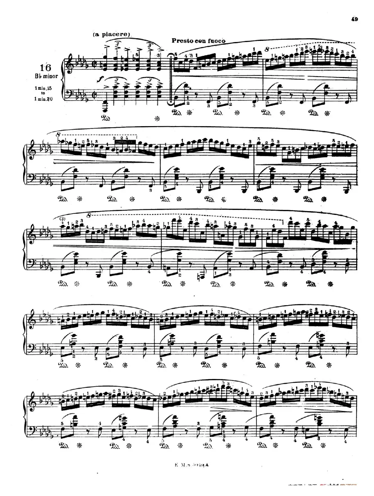 Preludes Op.28（24首前奏曲·16）