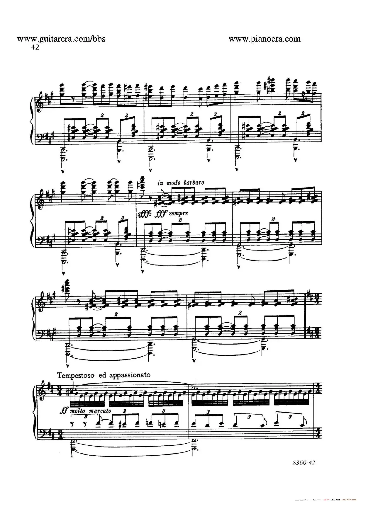 Fourth Piano Sonata S.360（第四钢琴奏鸣曲）