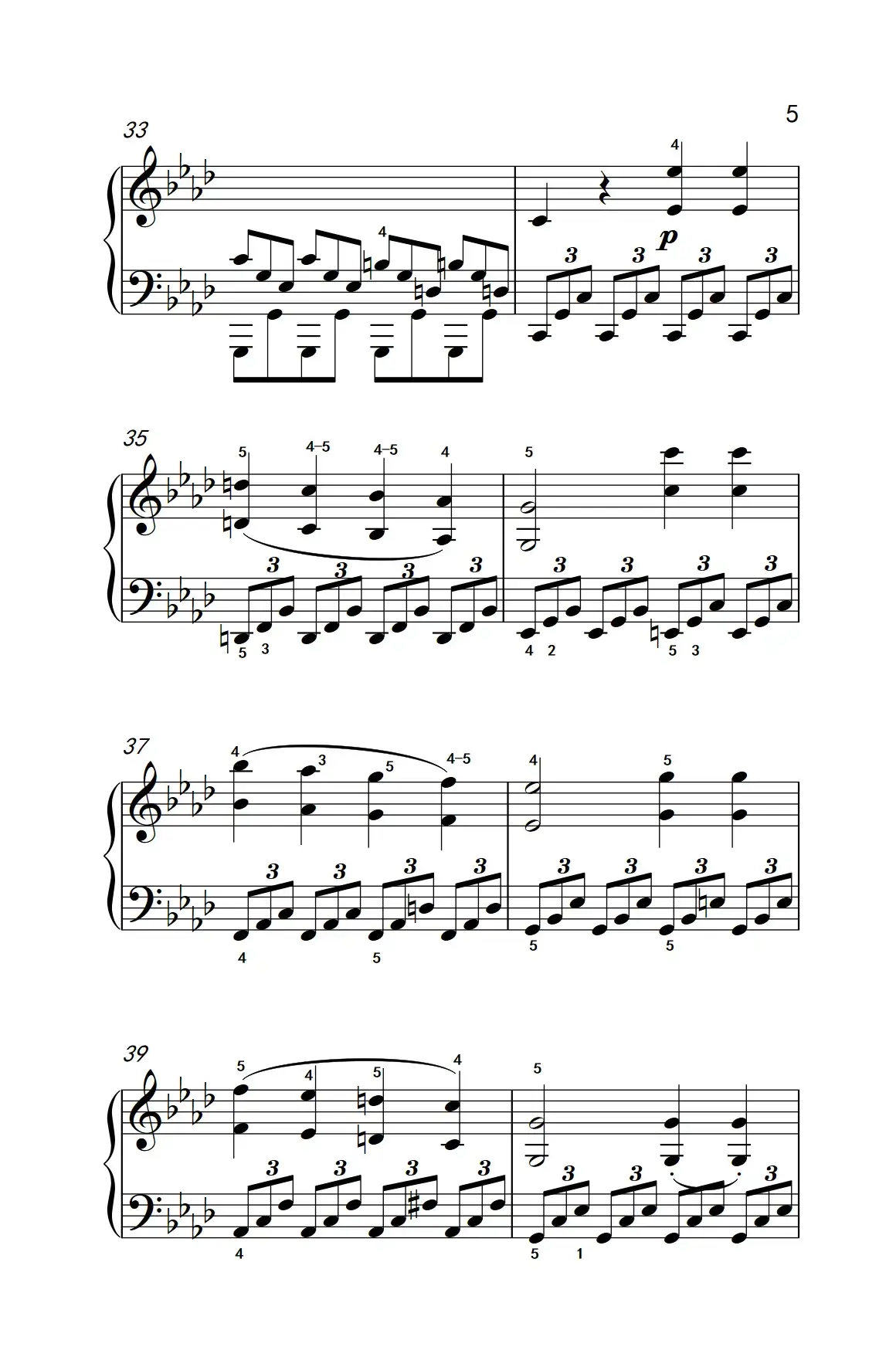 奏鸣曲 Opus 2 Nr.1 第四乐章（贝多芬奏鸣曲集 1）