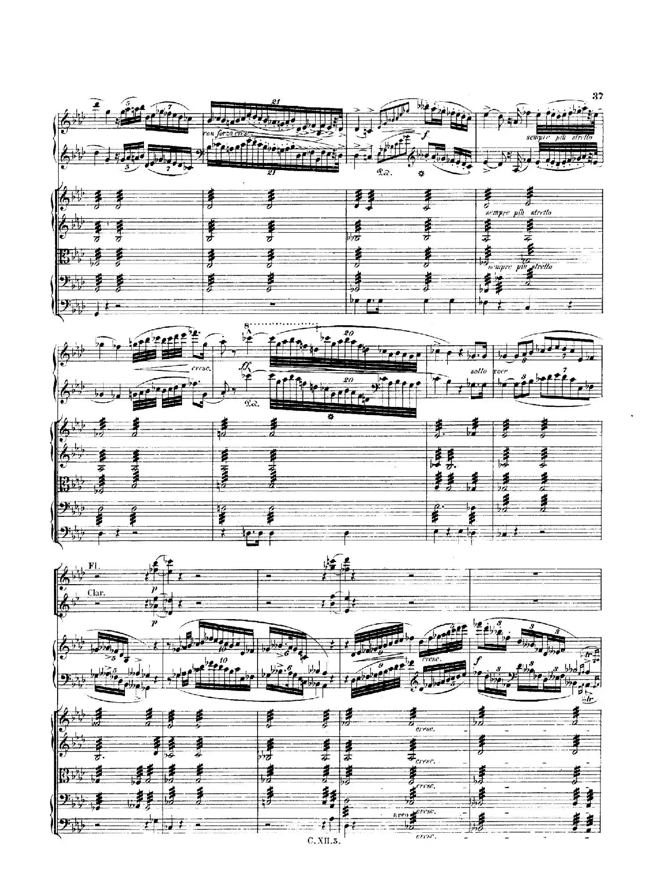 Piano Concerto No.2 in f Minor Op.21（f小调第二钢琴协奏曲·总谱）