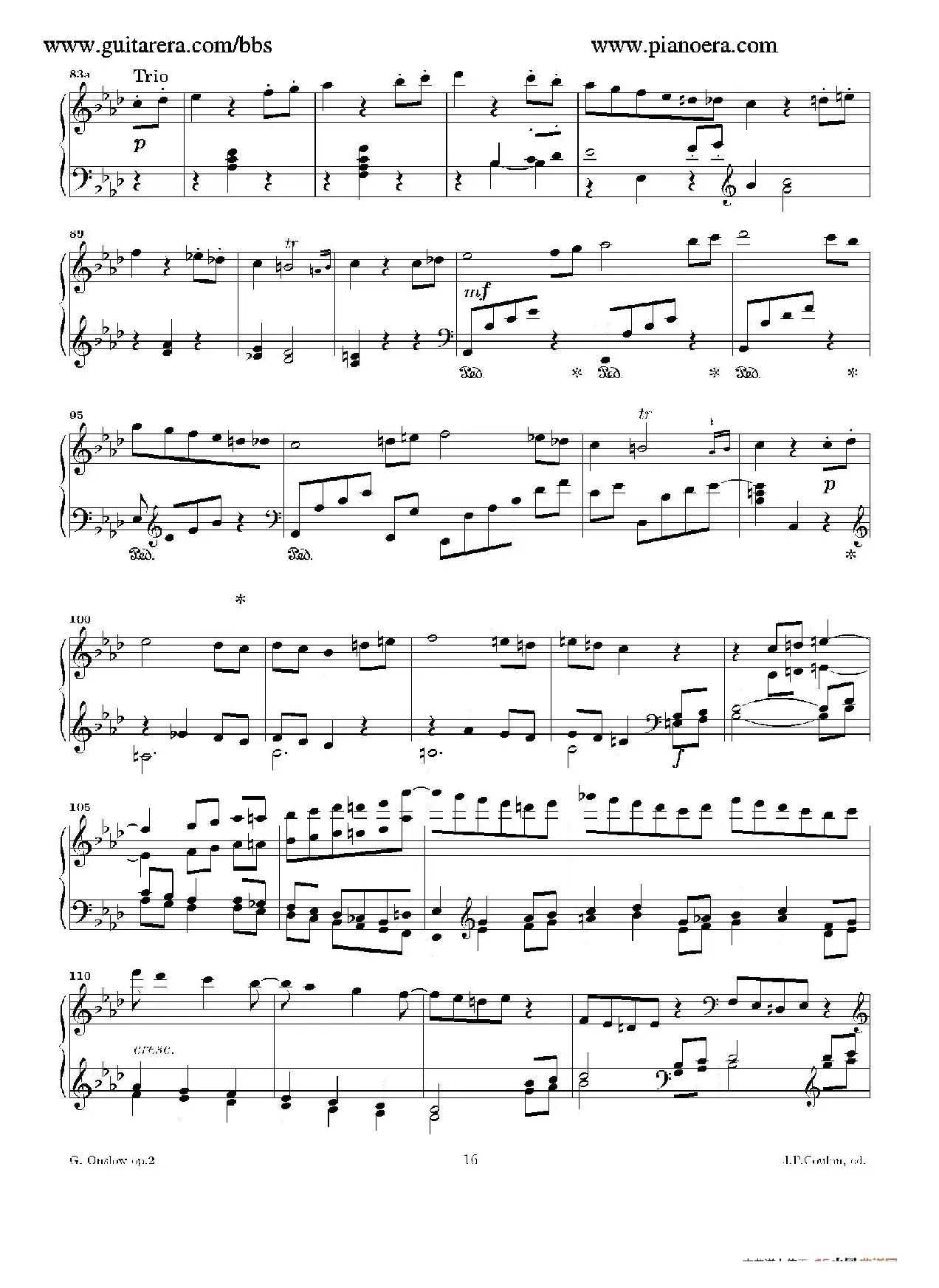 Grande Piano Sonata in c Minor Op.2（c小调华丽钢琴奏鸣曲·第三乐章）