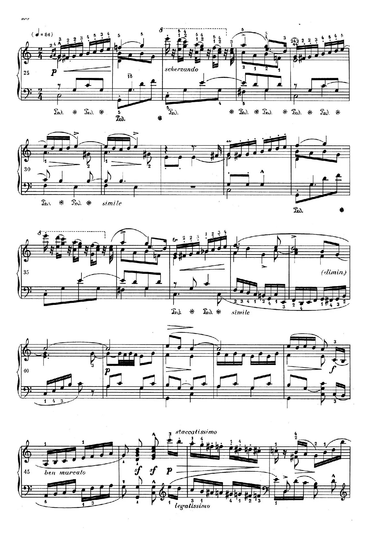 RONDEAU Op.73 （C大调双钢琴回旋曲·独奏版）