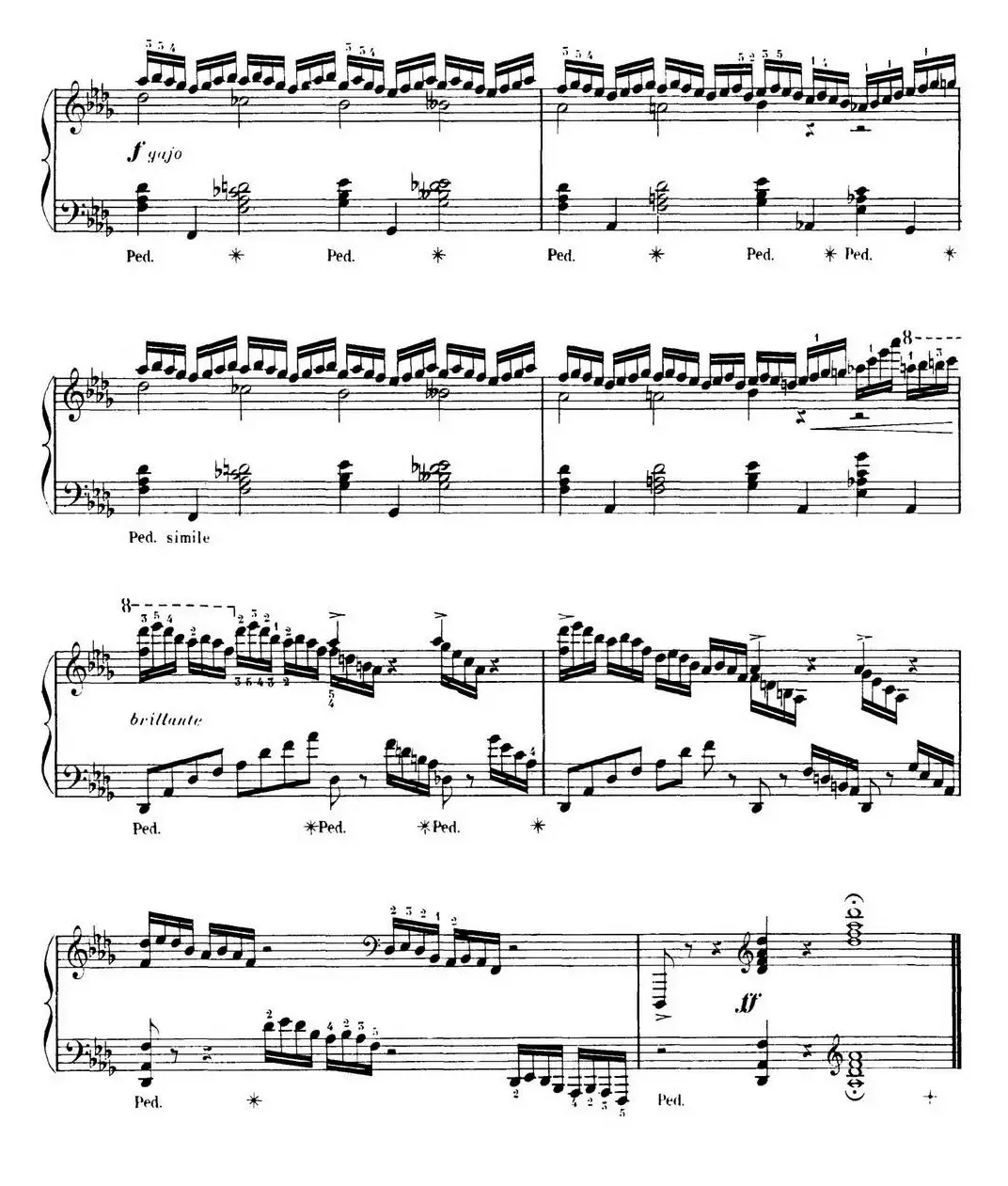 15 Etudes de Virtuosité Op.72 No.12（十五首钢琴练习曲之十二）