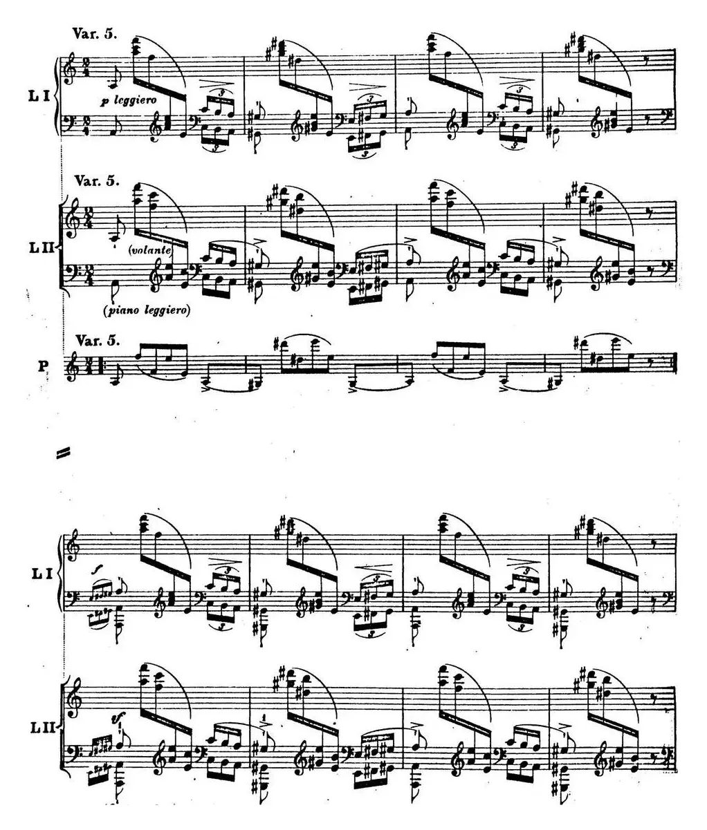 6首帕格尼尼大练习曲（Thema mit Variationen Etude Nr.6）